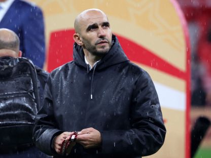 وليد الركراكي مدرب المغرب عقب خسارة نهائي كأس أمم إفريقيا أمام السنغال - 18 يناير 2026 - Reuters