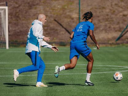 زين الدين زيدان مدرب فرنسا خلال تدريب - 4 أكتوبر 2026 - X/@equipedefrance