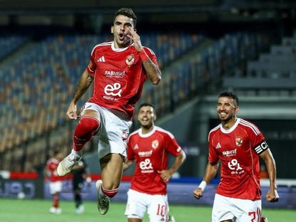 زيزو يحتفل بهدفه الأول مع الأهلي في مرمى فاركو بالدوري المصري - 15 أغسطس 2025 - x/ahlyegypt