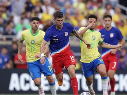 من مواجهة منتخب أميركا أمام البرازيل - 13 يونيو 2024 - X/USMNT
