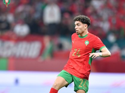 نائل العيناوي خلال مباراة بين  المغرب ونيجيريا في كأس أمم إفريقيا - 15 يناير 2026 - X/@EnMaroc