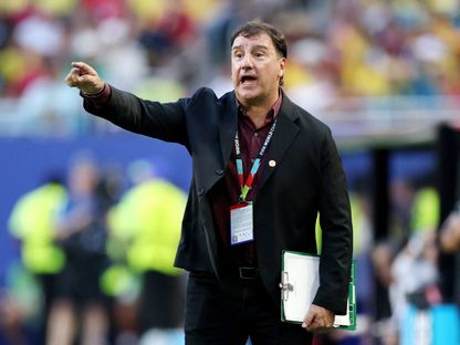 نيستور لورينزو خلال مباراة كولومبيا والبرتغال بكأس العالم - 28 يونيو 2026 - Reuters