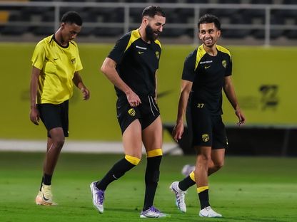 كريم بنزيما في مران نادي الاتحاد السعودي - 15 نوفمبر 2025 - X/@ittihad