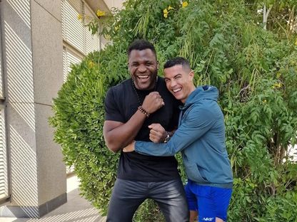 كريستيانو رونالدو رفقة فرانسيس نغانو  - IG/francisngannou