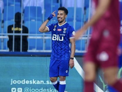 سالم الدوسري يسجل في فوز الهلال 3-0 على الإتفاق في دوري روشن 18-3-2023 - Reuters