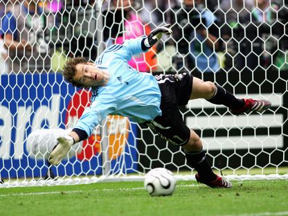 الحارس ينس ليمان رجل لقاء ألمانيا والأرجنتين في ربع نهائي كأس العالم 2006  - Getty 