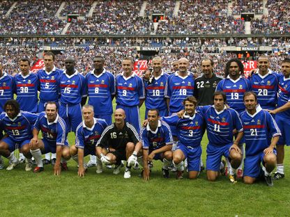 تشكيلة منتخب فرنسا الفائزة بكأس العالم 1998- الصورة تم التقاطها عام 2008 - REUTERS 