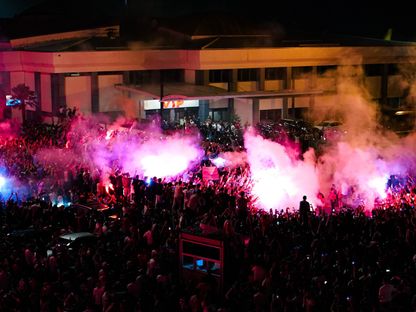 جماهير طرابزون سبور تستقبل محمد صلاح - 5 أغسطس 2026 - X/Trabzonspor