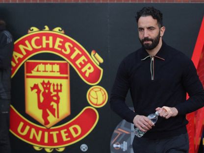 روبن أموريم مدرب مانشستر يونايتد السابق قبل مواجهة أتلتيك بلباو في نصف نهائي الدوري الأوروبي - 1 مايو 2025 - REUTERS