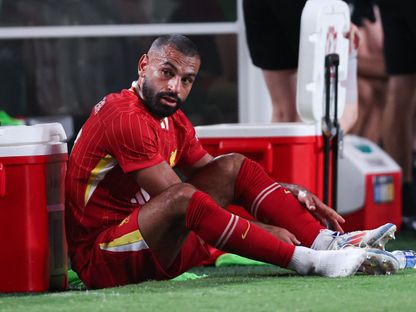 النجم المصري محمد صلاح قبل مواجهة ليفربول الودية أمام أرسنال في جولة الولايات المتحدة - 31 يوليو 2024 - Reuters