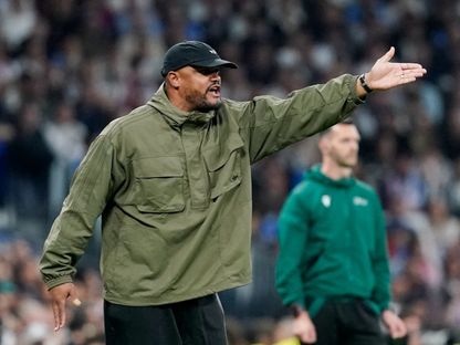 فينسنت كومباني مدرب بايرن ميونيخ خلال مباراة ريال مدريد في دوري أبطال أوروبا - 7 أبريل 2026 - Reuters