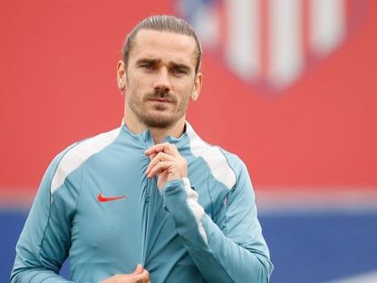 أنطوان غريزمان مهاجم أتلتيكو مدريد في التدريبات - 22 أبريل 2025 - X/atletienglish