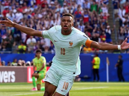 كيليان مبابي مهاجم فرنسا يحتفل بهدفه في مرمى المغرب في كأس العالم - 9 يوليو 2026 - IMAGN IMAGES via Reuters Connect