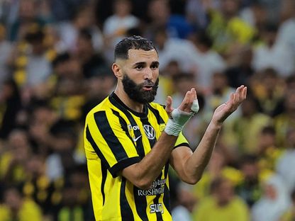 كريم بنزيما خلال مباراة بين الاتحاد والنصر بالدوري السعودي - 26 سبتمبر 2025 - Reuters