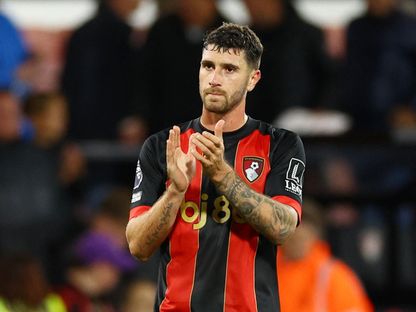 ماركوس سينيسي مدافع بورنموث بعد مواجهة ساوثهامبتون في الدوري الإنجليزي الممتاز - 30 سبتمبر 2024 - Reuters