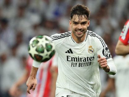 راؤول أسينسيو خلال مباراة بين ريال مدريد وأتلتيكو مدريد في دوري أبطال أوروبا – 4 مارس 2025 - Reuters