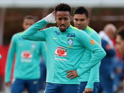 إيدير ميليتاو خلال تدريبات منتخب البرازيل - 13 نوفمبر 2025 - Reuters