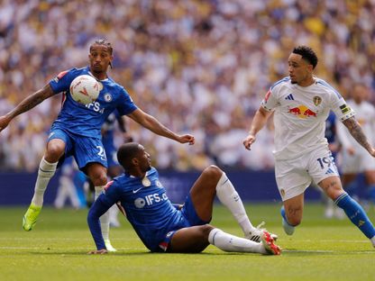 البرازيلي جواو بيدرو مهاجم تشيلسي خلال مواجهة ليدز يونايتد في نصف نهائي كأس الاتحاد الإنجليزي - 26 أبريل 2026 - REUTERS