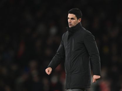 مدرب أرسنال ميكيل أرتيتا بعد مباراة ضد برايتون - 27 ديسمبر 2025 - REUTERS