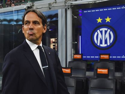 مدرب إنتر ميلان سيموني إنزاغي قبل مباراة ضد لاتسيو – 18 مايو 2025 - Reuters