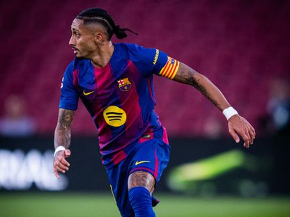 رافينيا من مباراة برشلونة وديبورتيفو ألافيس بالدوري الإسباني - 29 نوفمبر 2025 - X/FCBarcelona_es