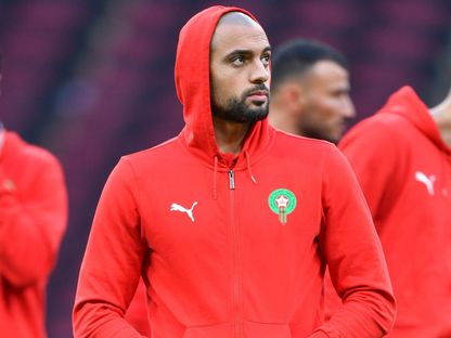 سفيان أمرابط لاعب المغرب قبل لقاء زامبيا بكأس أمم إفريقيا - 29 ديسمبر 2025 - X@EnMaroc