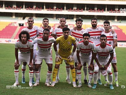 صورة جماعية للاعبي نادي الزمالك قبل مباراة ساغرادا الأنغولي في كأس الكونفيدرالية الإفريقية - 20 ديسمبر 2023 - X/@ZSCOfficial