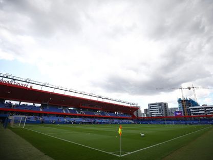 ملعب يوهان كرويف قبل مباراة ذهاب نصف نهائي دوري أبطال أوروبا للسيدات بين برشلونة وتشيلسي - 20 أبريل 2025 - ٌReuters