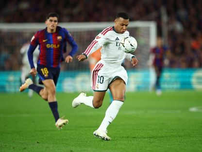 كيليان مبابي مهاجم ريال مدريد خلال مواجهة برشلونة بالدوري الإسباني- 25 أكتوبر 2026 - Reuters
