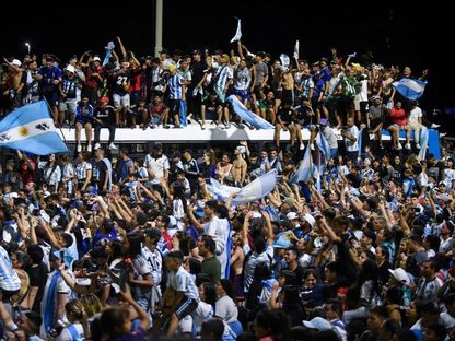 جمهور منتخب الارجنتين في استقبال أبطال العالم - 20 ديسمبر 2022 - Getty