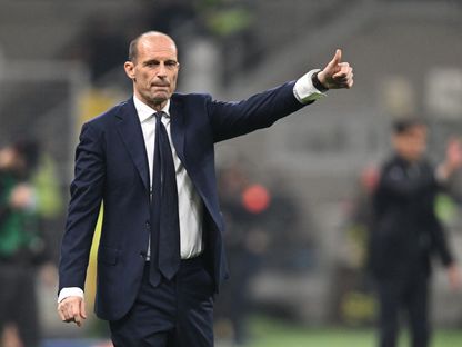 مدرب يوفنتوس ماسيميليانو أليغري خلال مباراة إنتر ميلان في الدوري الإيطالي - 4 فبراير 2024 - ٌReuters