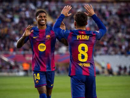 ماركوس راشفورد وبيدري ثنائي برشلونة جاهز لمواجهة ليفانتي - 21 فبراير 2026 - X@FCBarcelona