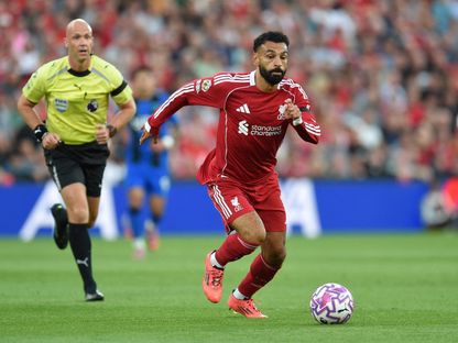 محمد صلاح لاعب ليفربول خلال مواجهة بورنموث - 15 أغسطس 2025 - Reuters
