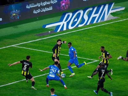 من مواجهة الهلال والاتحاد في كلاسيكو الدوري السعودي - 1 مارس 2024 - X/@Alhilal_FC