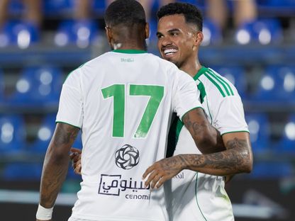 احتفال لاعبي الأهلي بتسجيل هدف في مرمى سلتيك بكأس كومو - 26 يوليو 2025 - X/@ALAHLI_FC