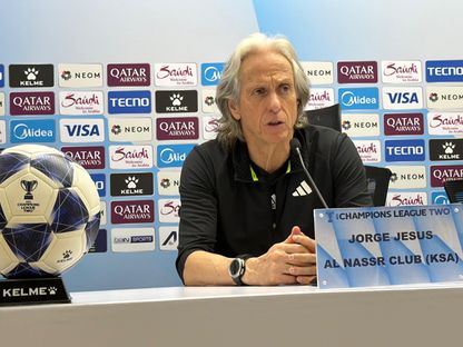 جورجي جيسوس مدرب النصر في مؤتمر صحافي بعد مباراة الأهلي القطري في نصف نهائي دوري أبطال آسيا 2 - 22 أبريل 2026 - X/@aawsat_spt