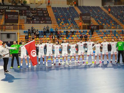 منتخب تونس لكرة اليد خلال مباراة البرازيل في كأس العالم - 11 يناير 2021  - Getty  