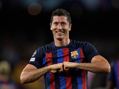 روبرت ليفاندوفسكي هدّاف برشلونة والدوري الإسباني - Reuters