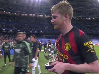 دي بروين رجل مباراة ريال مدريد ضد مان سيتي في ذهاب نصف نهائي دوري أبطال أوروبا 2023 - Twitter/city chief