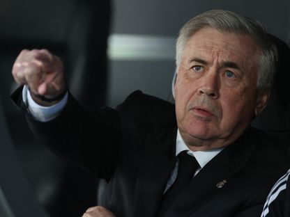 كارلو أنشيلوتي مدرب ريال مدريد في مواجهة بلد الوليد - 2 أبريل 2023 - Reuters