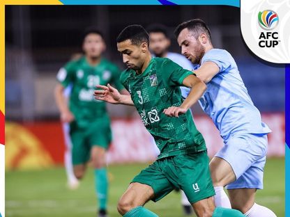 من مواجهة الرفاع البحريني أمام العربي الكويتي في كأس الاتحاد الآسيوي - 6 نوفمبر 2023 - twitter/kuwait_PLg