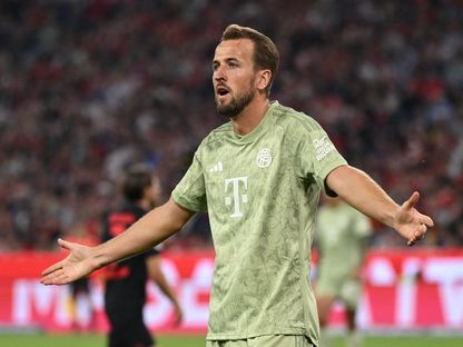 لاعب بايرن ميونيخ هاري كين خلال مواجهة باير ليفركوزن - 15 سبتمبر 2023 - REUTERS