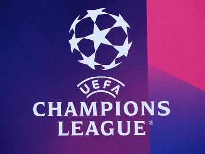 شعار دوري أبطال أوروبا خلال قرعة ثمن النهائي في سويسرا – 7 نوفمبر 2022 - Reuters