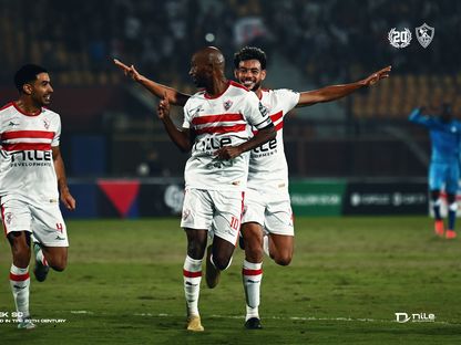 محمود عبد الرازق شيكابالا لاعب الزمالك يحتفل بهدفه في شباك سوار كويا - 3 ديسمبر 2023 - X/ZSCOfficial