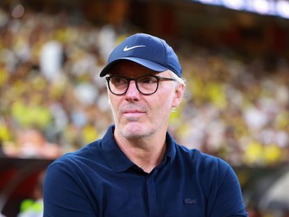 لوران بلان مدرب الاتحاد في مباراة النصر بكلاسيكو الدوري السعودي - 26 سبتمبر 2025 - X/@aawsat_spt