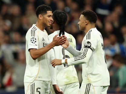 جود بيلينغهام وكيليان مبابي خلال مباراة ريال مدريد وموناكو بدوري أبطال أوروبا - 20 يناير 2026 - Reuters