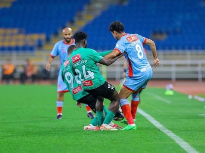 من مباراة النجمة والرياض في الدوري السعودي - 28 يناير 2026 - instagram/@alriyadh_fc