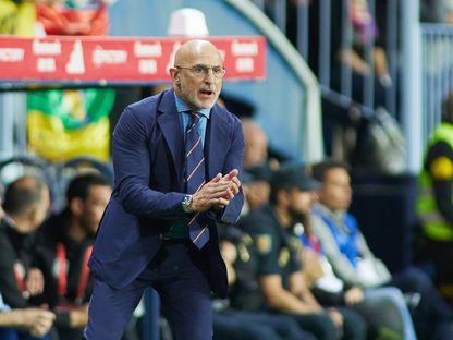 لويس دي لا فوينتي مدرب إسبانيا خلال المواجهة أمام النرويج في تصفيات "يورو 2024" - 25 مارس 2023 - AFP