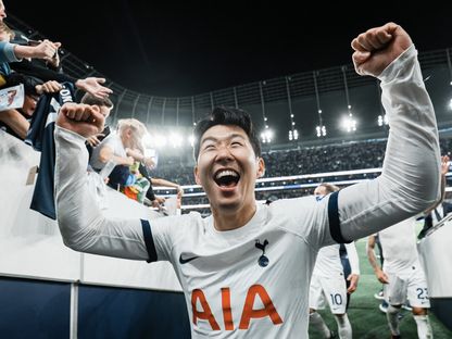 فرحة الكوري الجنوبي سون هيونغ مين بفوز توتنهام على ليفربول لأول مرة منذ 6 سنوات 30-9-2023 - spursofficial/x