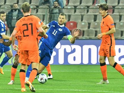 مواجهة البوسنة وهولندا في دوري الأمم الأوروبية - AFP